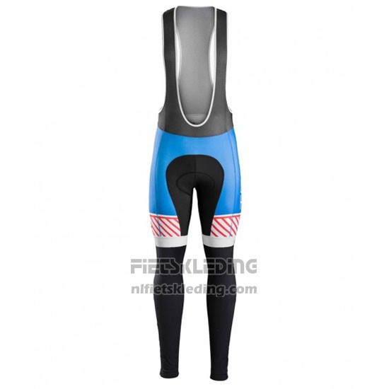 2016 Fietskleding Trek Bontrager Blauw en Wit Lange Mouwen en Koersbroek